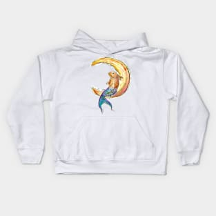 Mermaid Bunny Moon Kids Hoodie